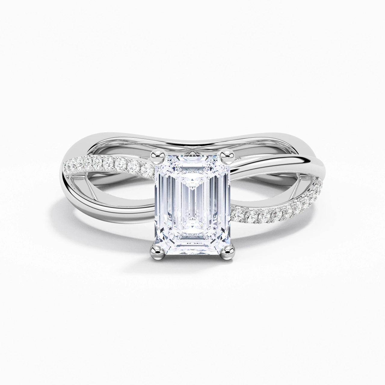 Prong Engagement Ring 2.00ct Moissanite