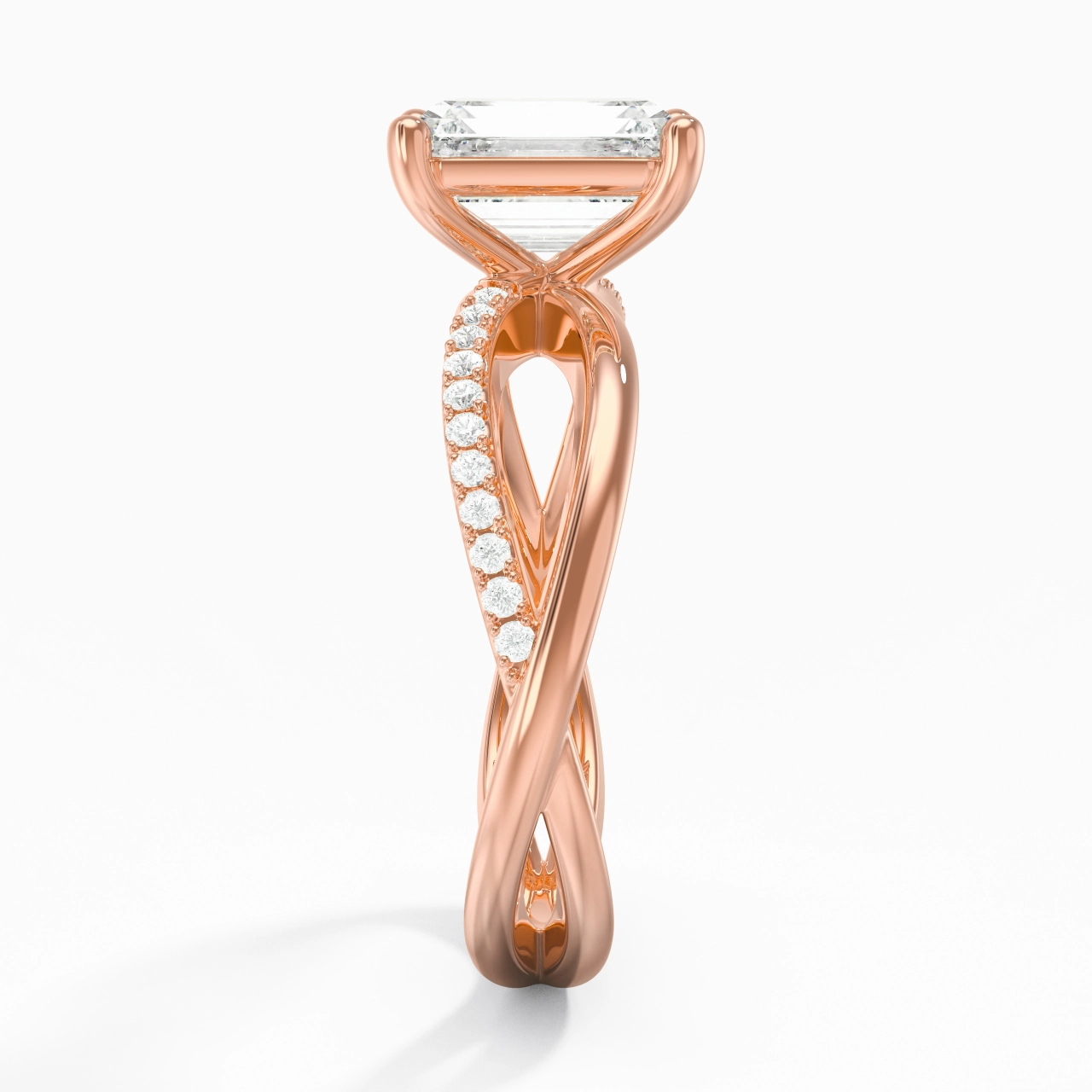 Prong Engagement Ring 2.00ct Moissanite