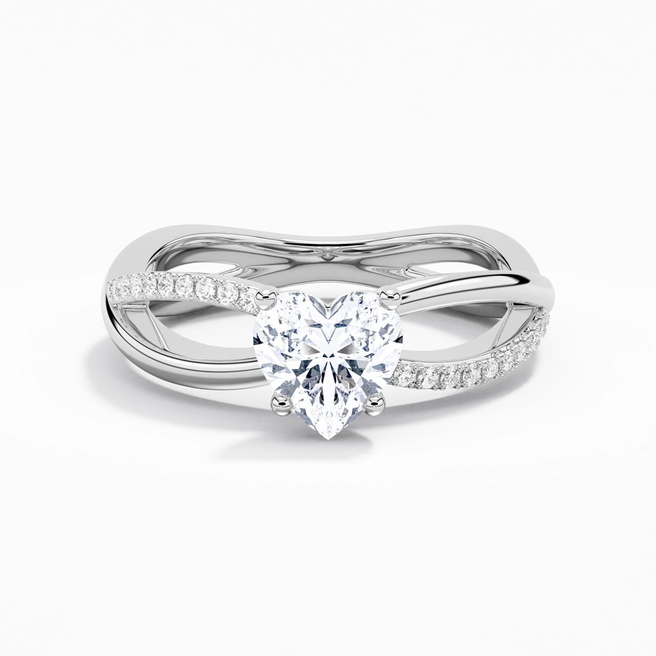 Prong Engagement Ring 1.20ct Moissanite