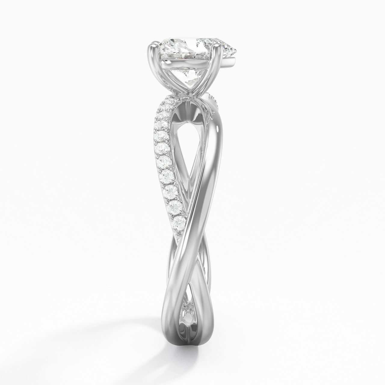 Prong Engagement Ring 1.20ct Moissanite