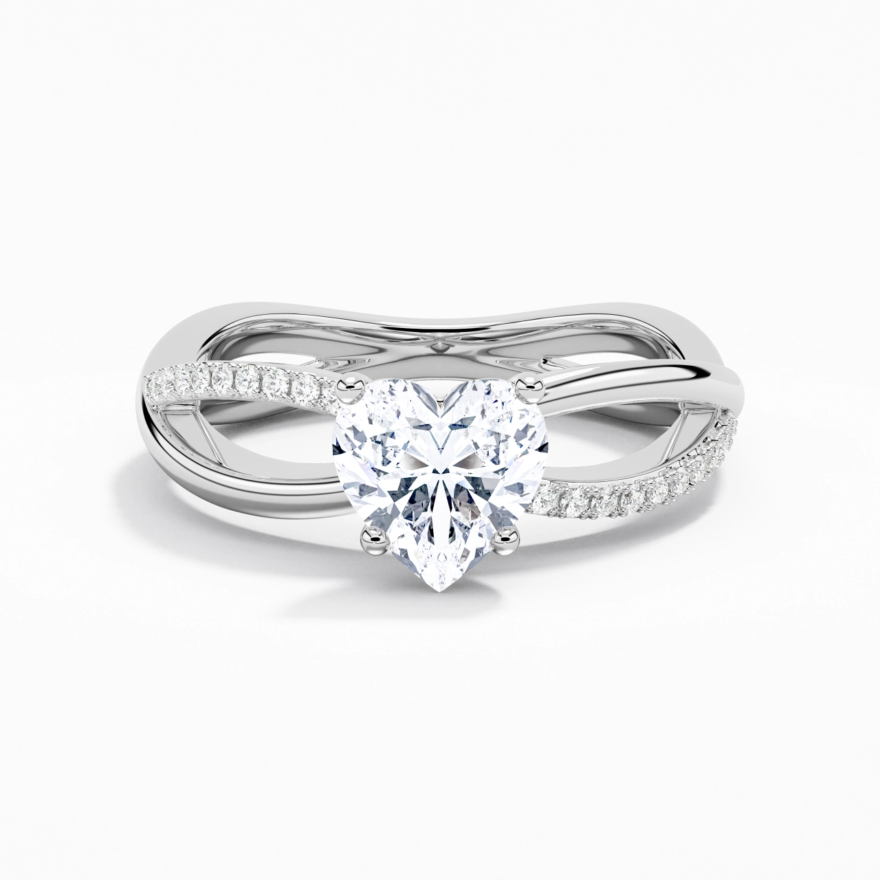 Prong Engagement Ring 1.50ct Moissanite