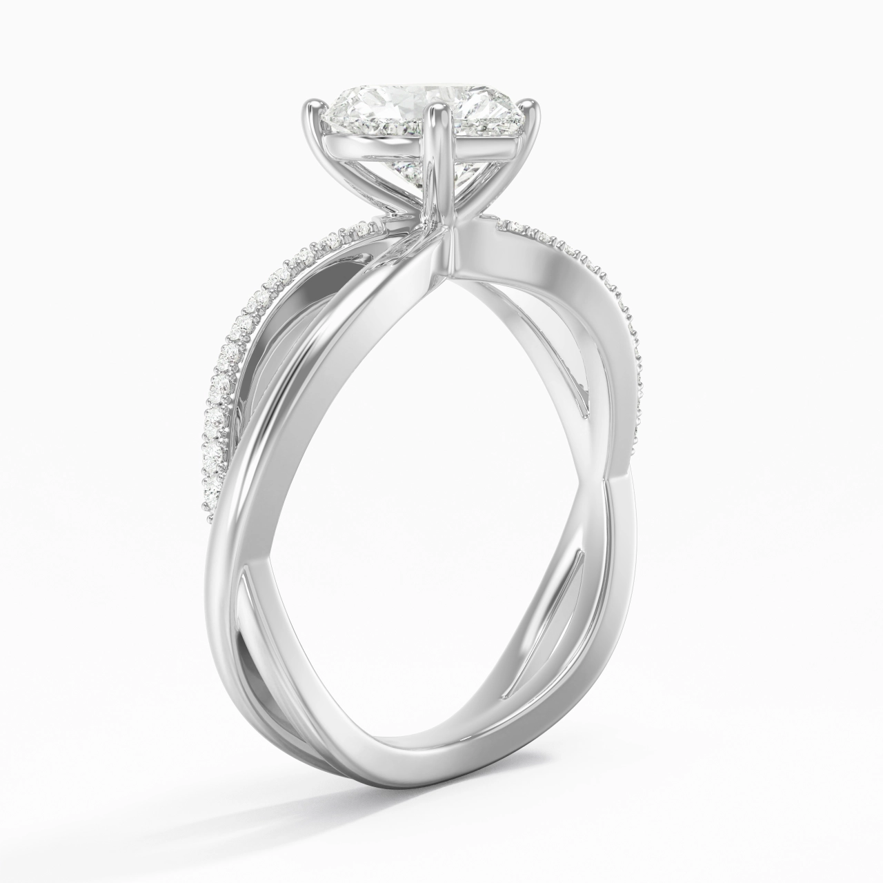 Prong Engagement Ring 1.50ct Moissanite