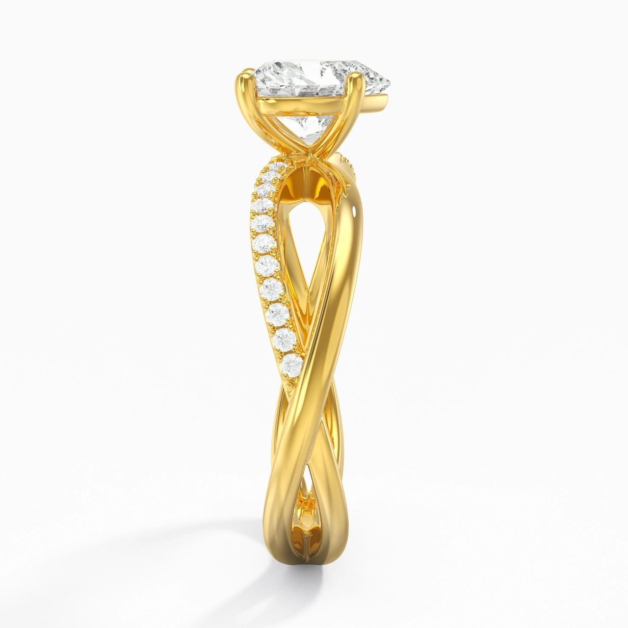 Prong Engagement Ring 1.50ct Moissanite