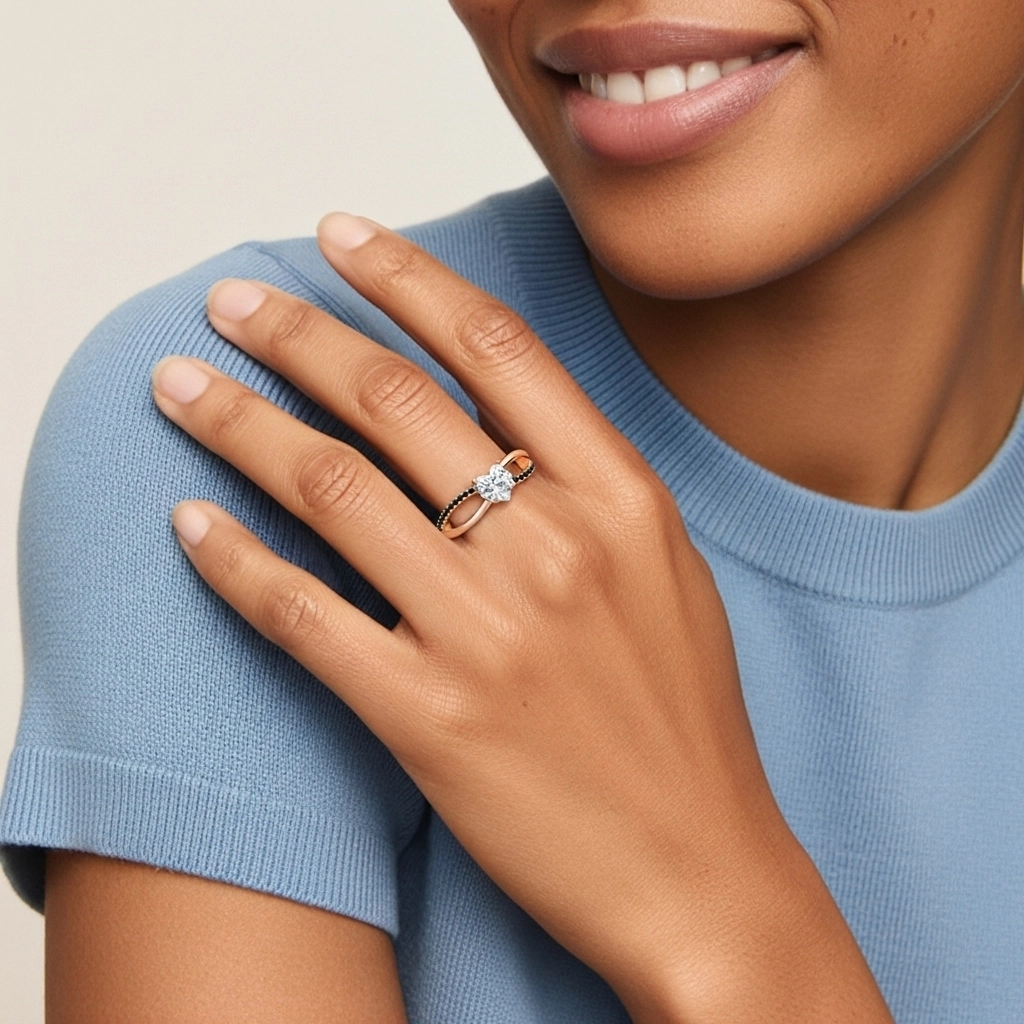 Prong Engagement Ring 1.00ct Cubic Zirconia