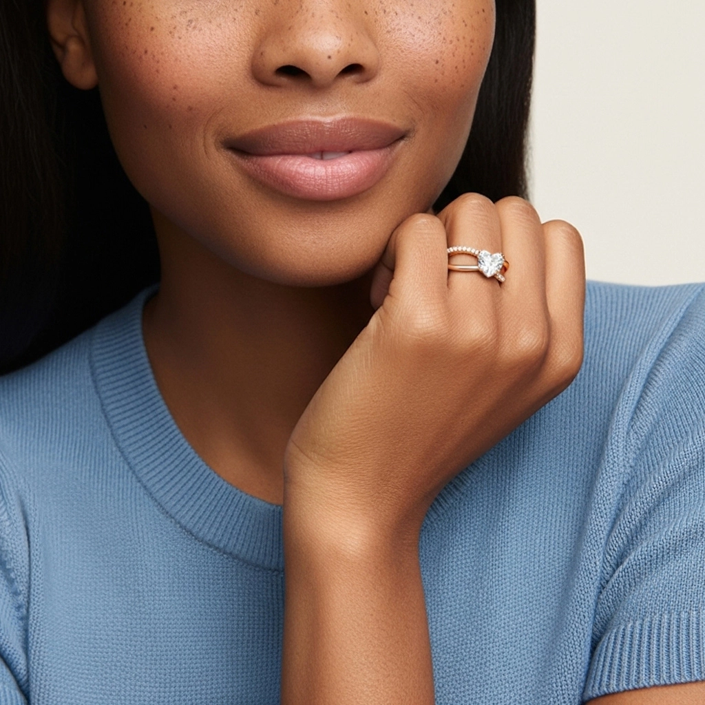 Prong Engagement Ring 1.00ct Moissanite