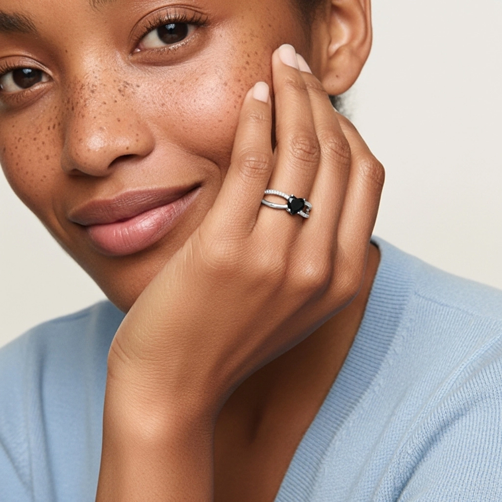 Griffe Bague de fiançailles 1.00ct Zircon cubique