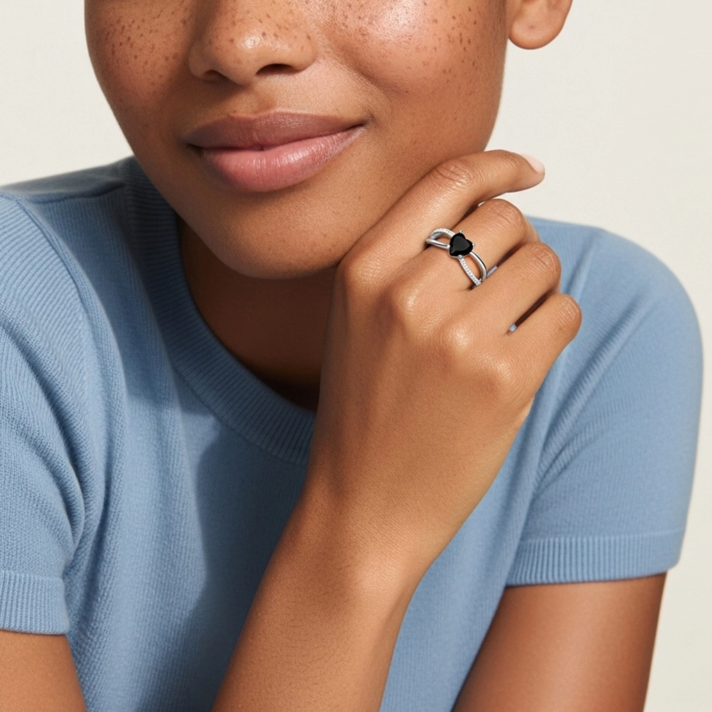 Griffe Bague de fiançailles 1.00ct Zircon cubique