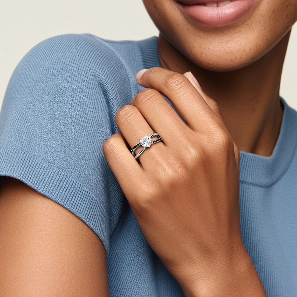 Prong Engagement Ring 1.00ct Cubic Zirconia