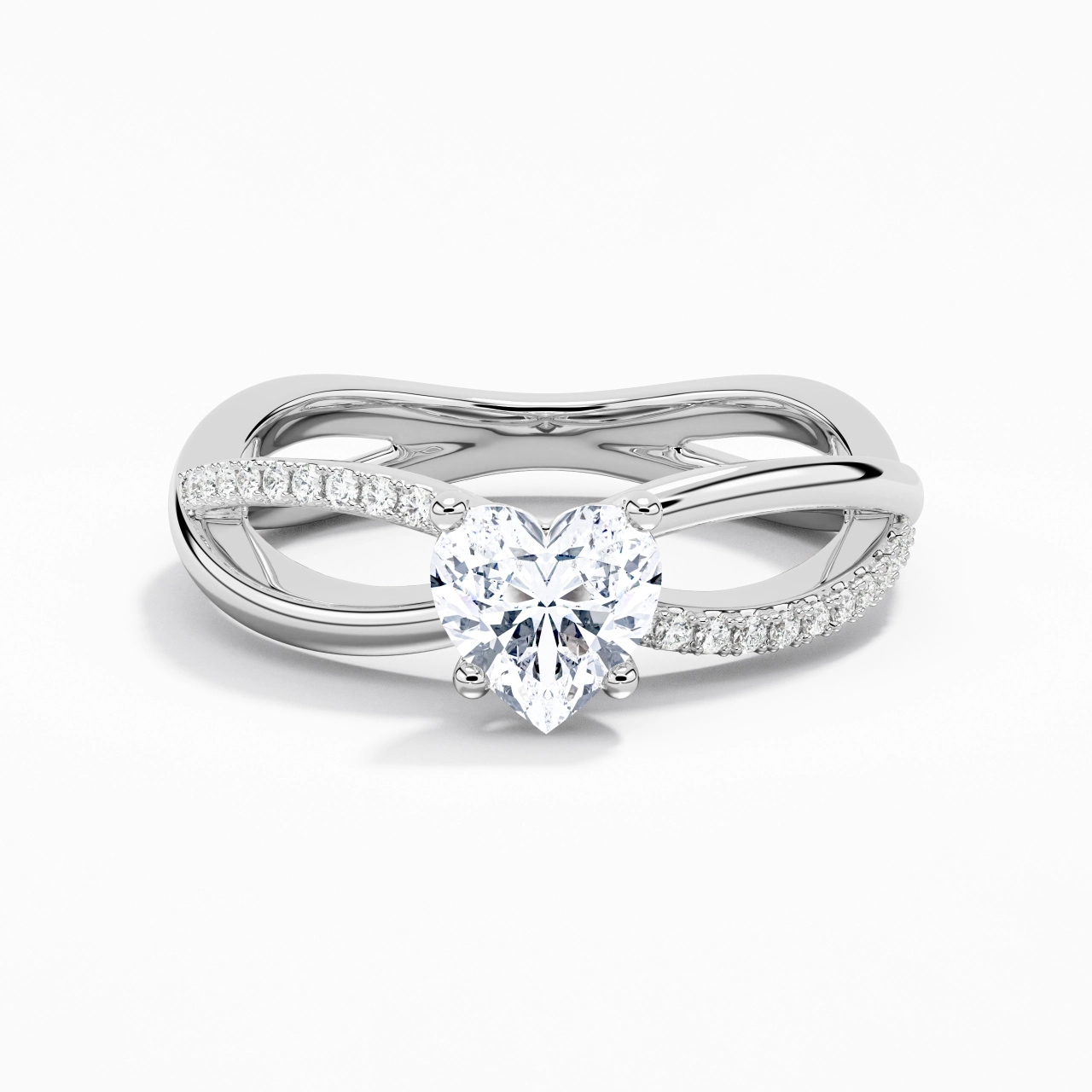 Prong Engagement Ring 1.00ct Moissanite