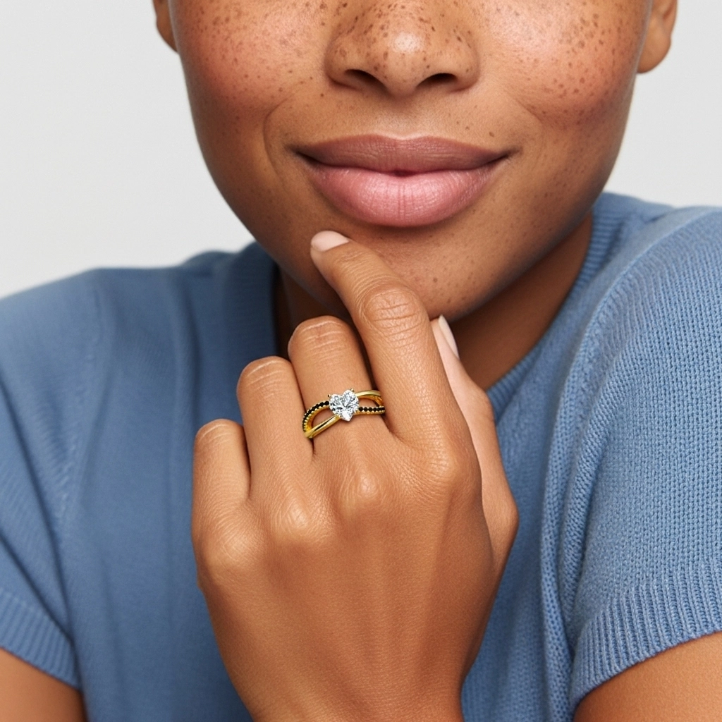 Prong Engagement Ring 1.00ct Cubic Zirconia