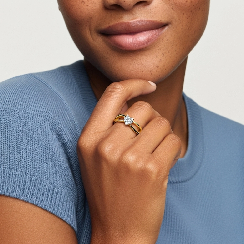 Prong Engagement Ring 1.00ct Cubic Zirconia