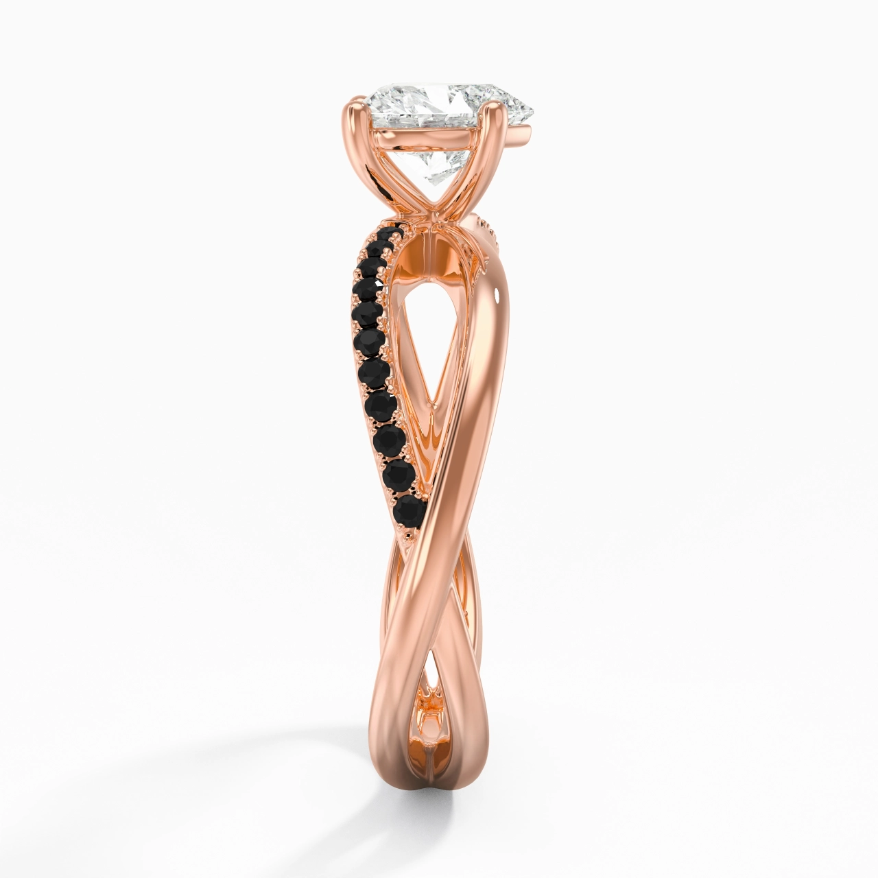 Prong Engagement Ring 1.00ct Cubic Zirconia