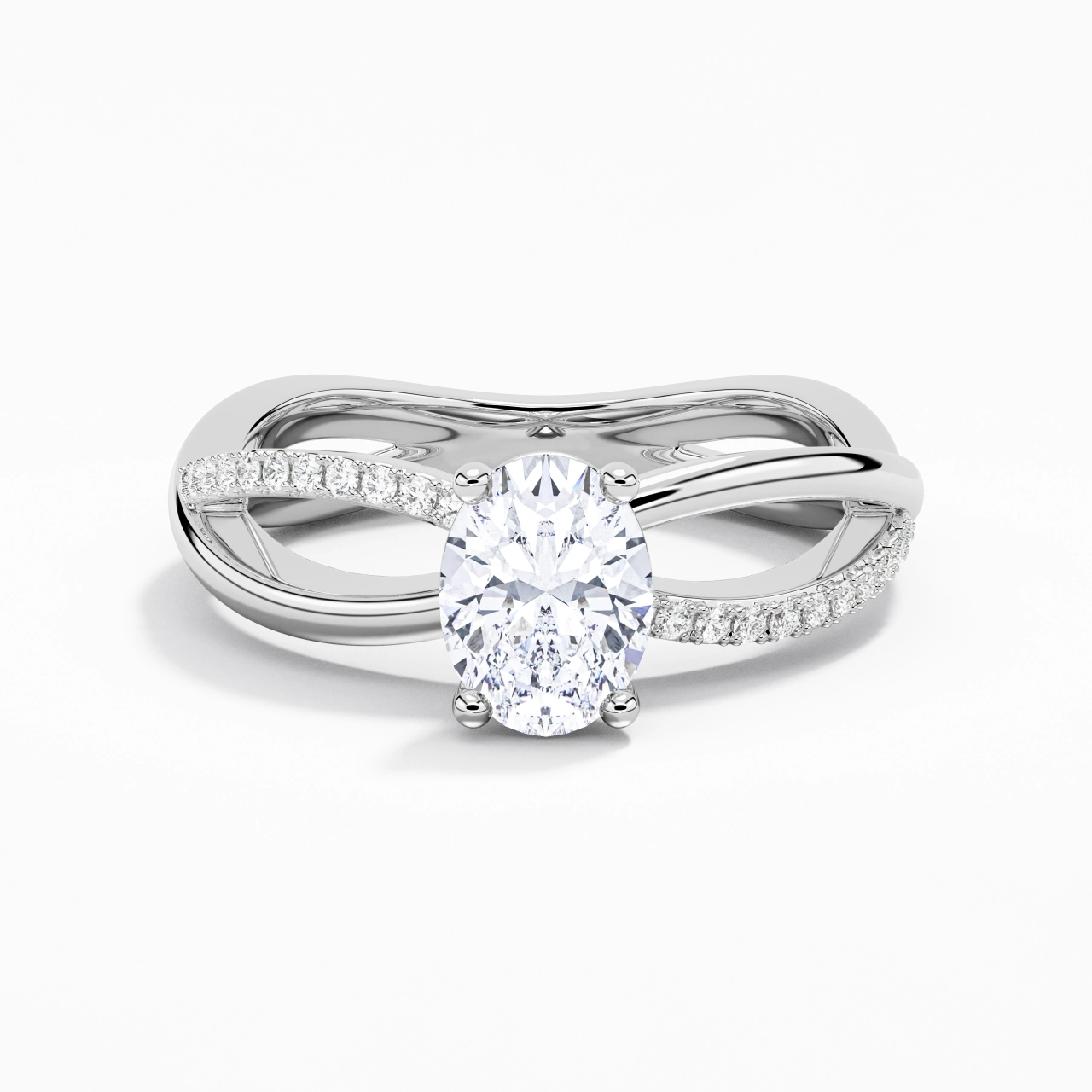 Prong Engagement Ring 1.50ct Moissanite