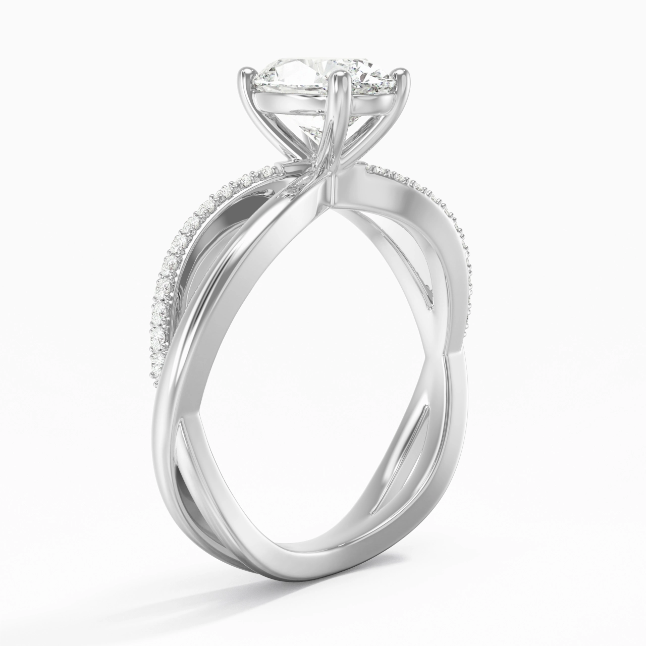 Prong Engagement Ring 1.50ct Moissanite