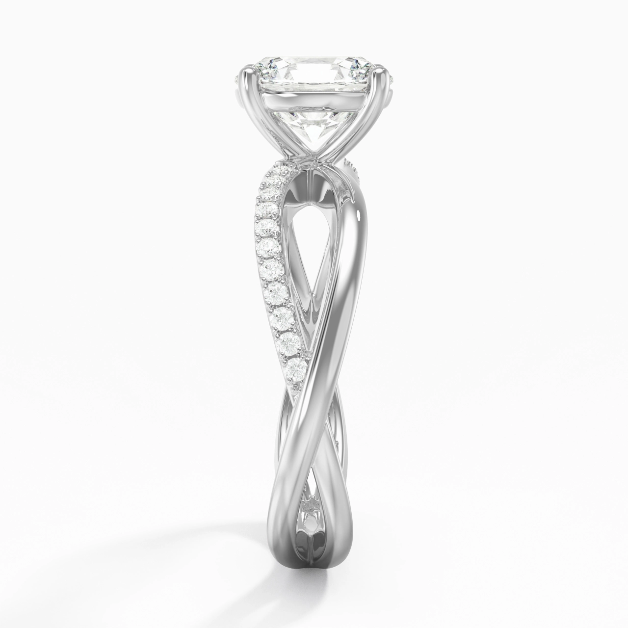 Prong Engagement Ring 1.50ct Moissanite