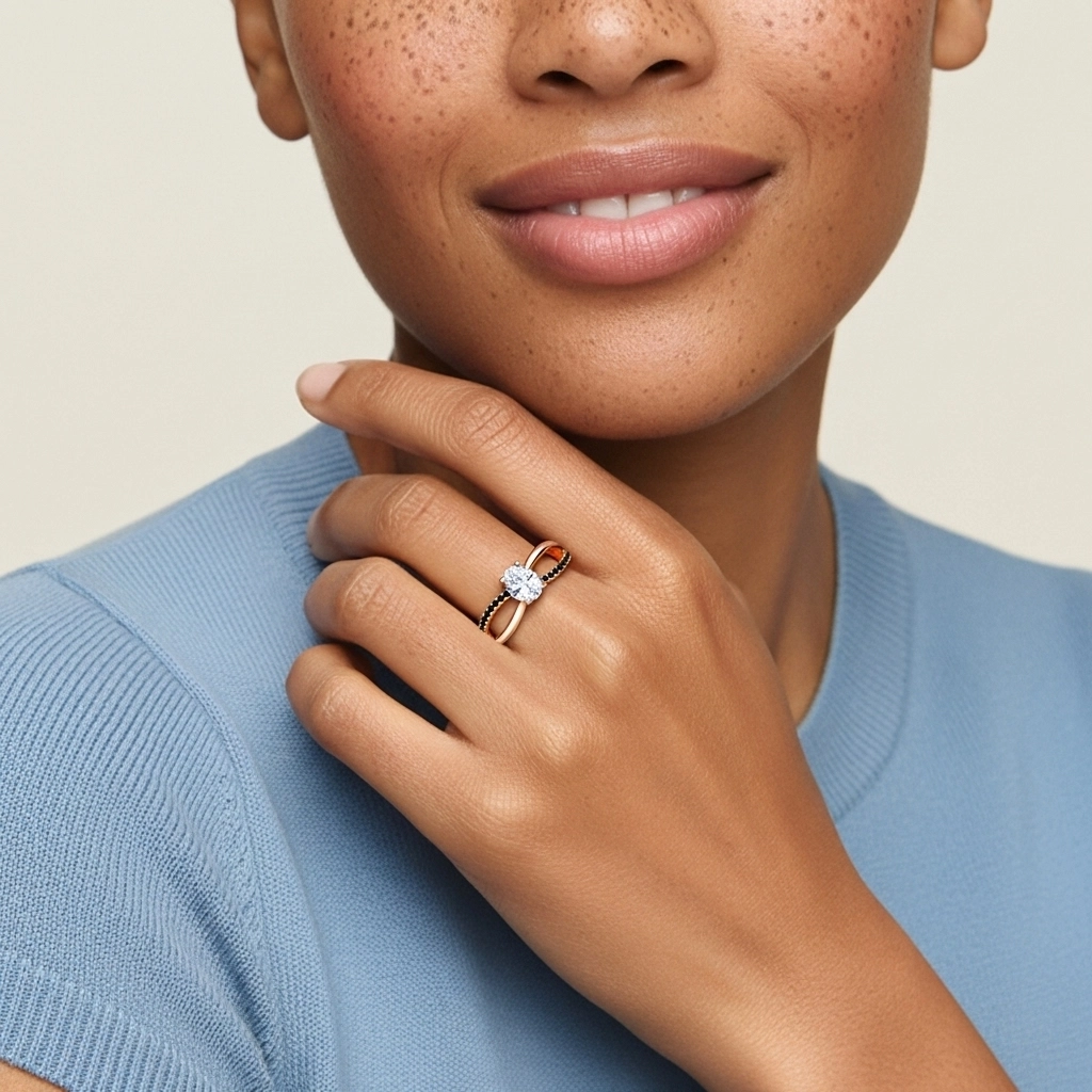 Prong Engagement Ring 1.00ct Cubic Zirconia