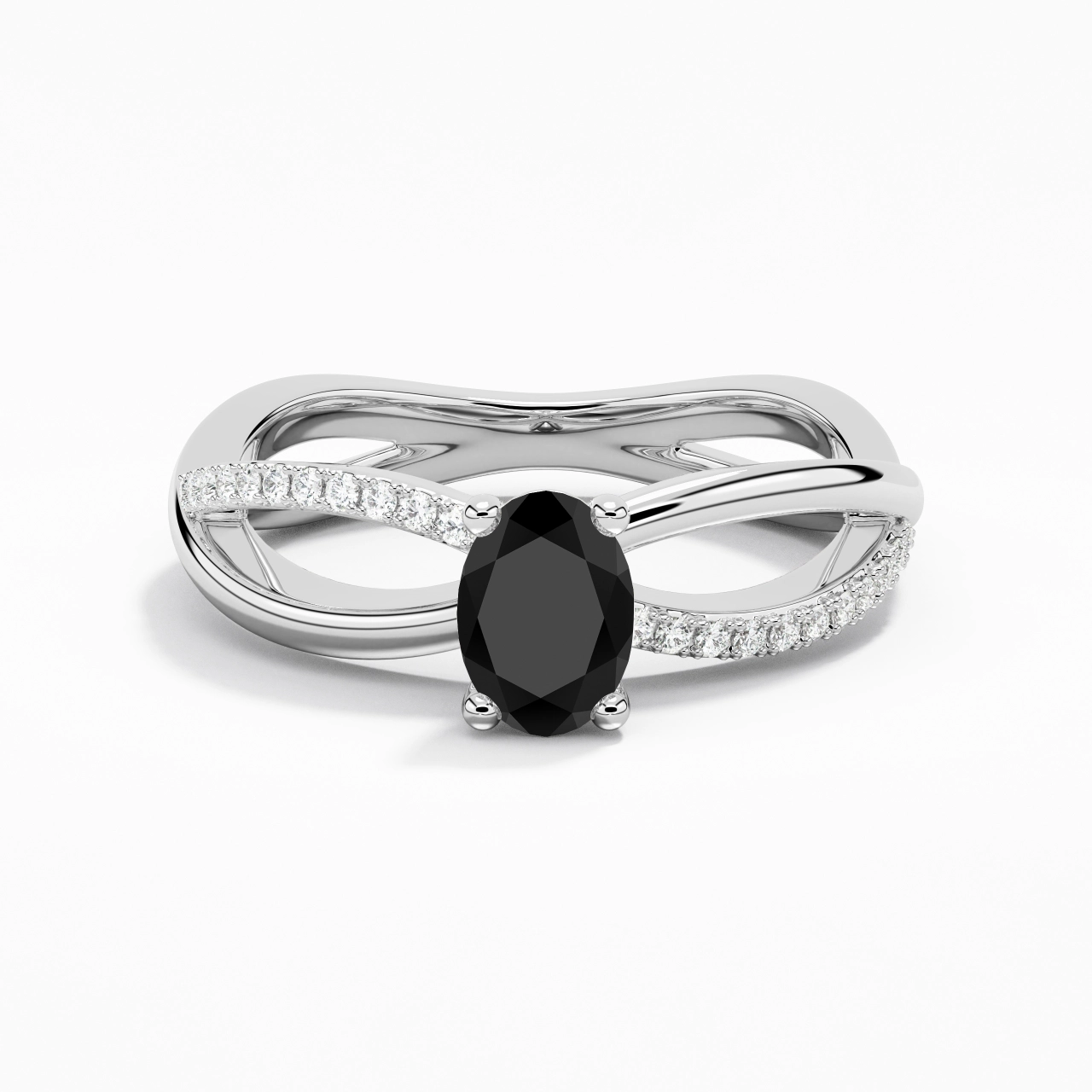 Griffe Bague de fiançailles 1.00ct Zircon cubique