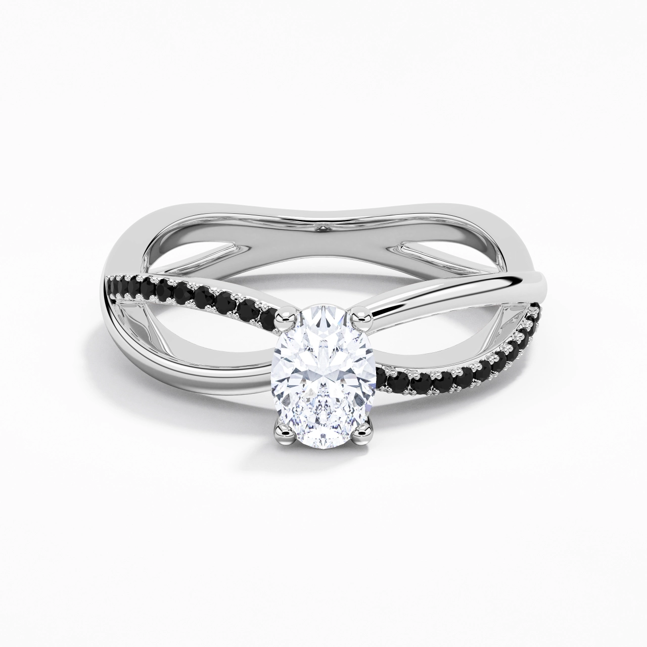 Prong Engagement Ring 1.00ct Cubic Zirconia
