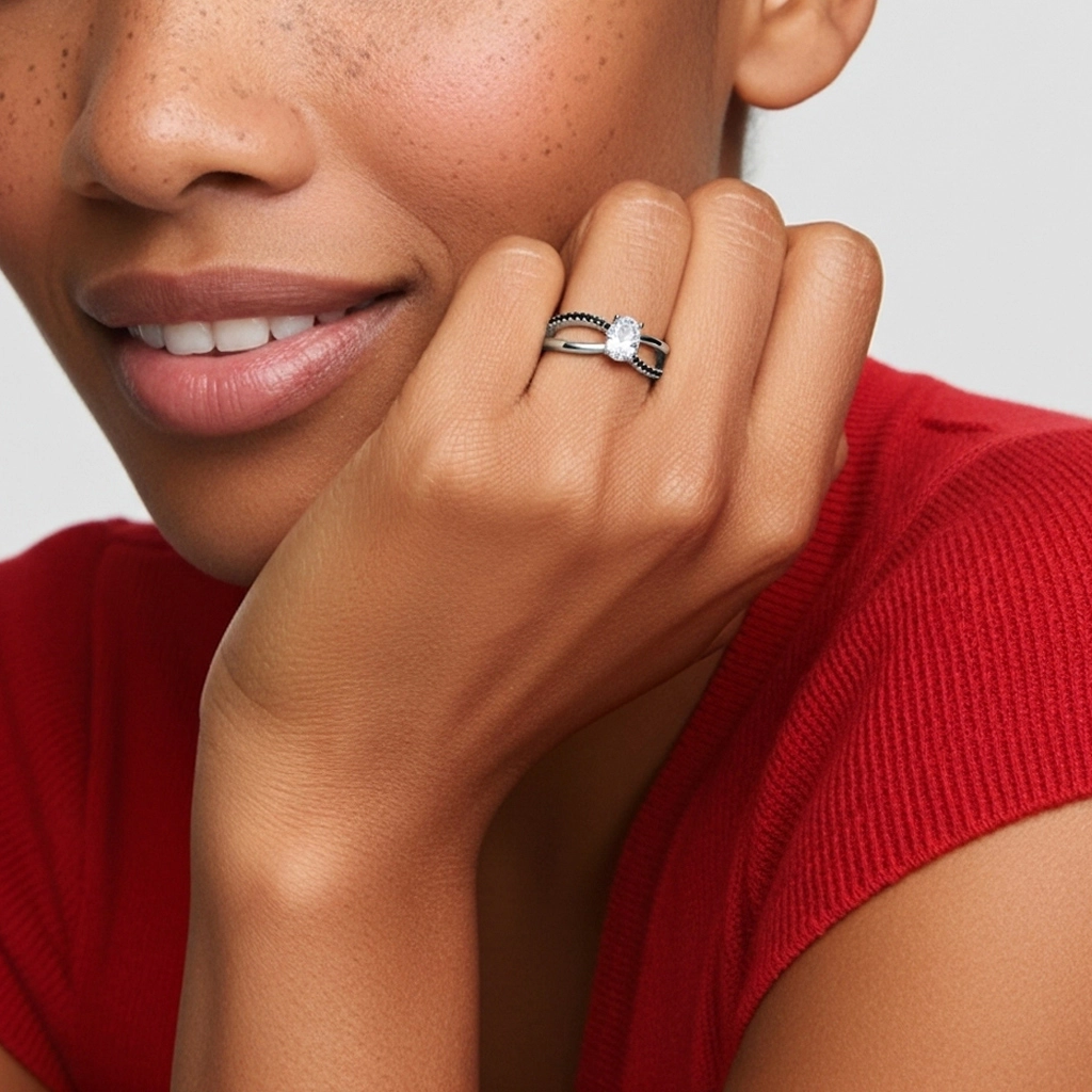 Prong Engagement Ring 2.00ct Cubic Zirconia