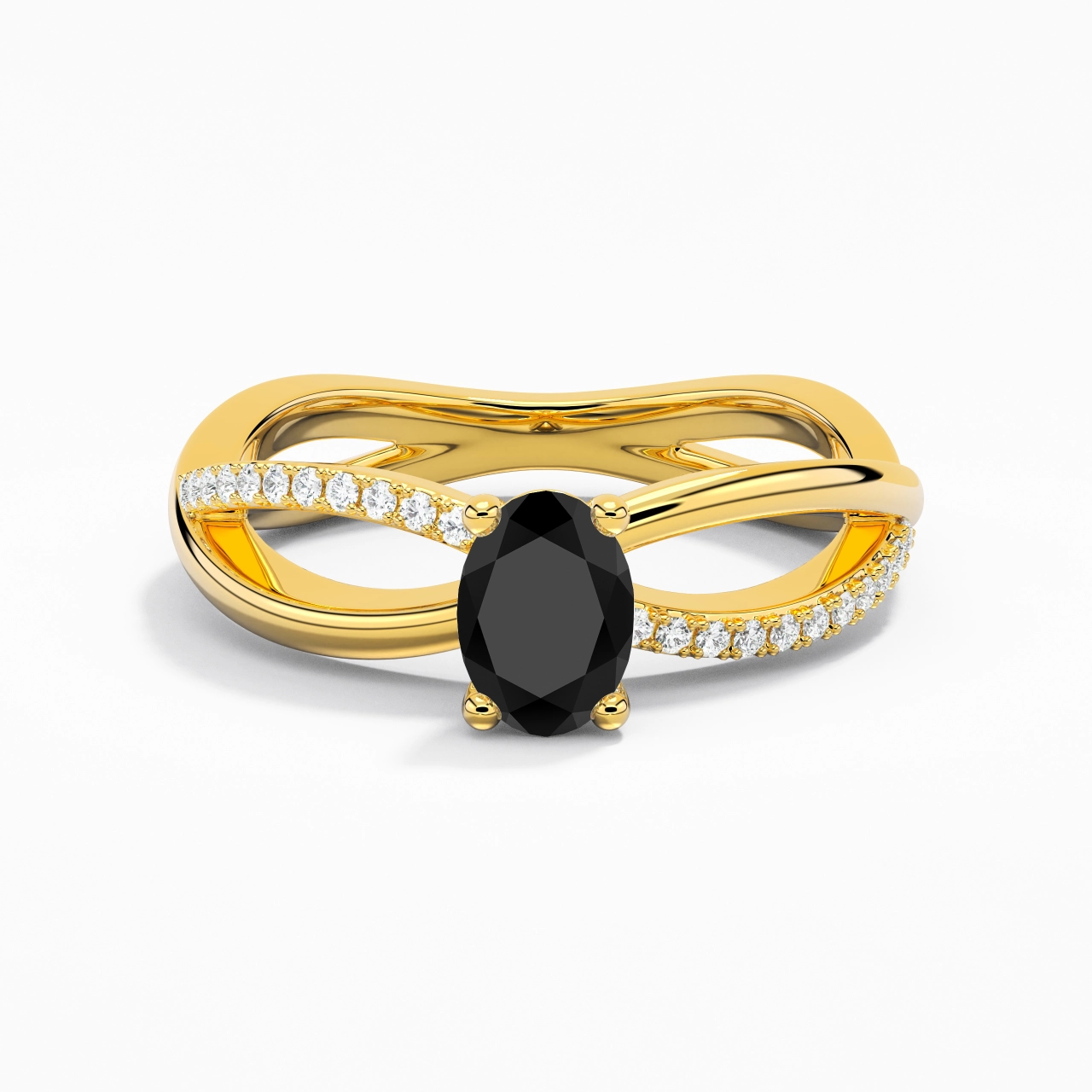 Griffe Bague de fiançailles 1.00ct Zircon cubique