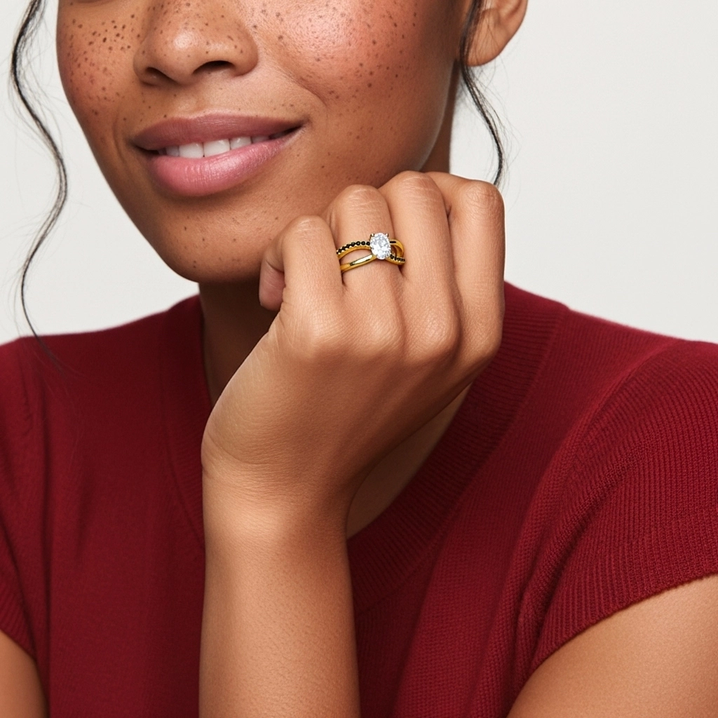 Prong Engagement Ring 1.00ct Cubic Zirconia