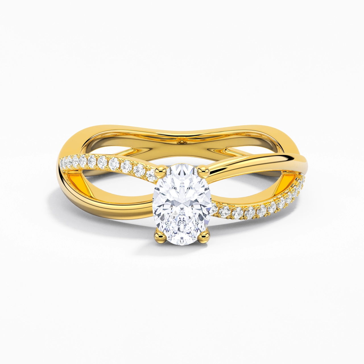Prong Engagement Ring 1.00ct Moissanite