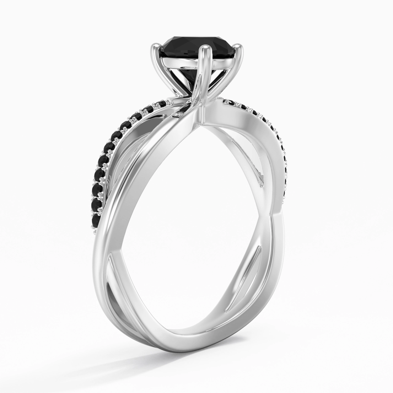 Prong Engagement Ring 1.00ct Cubic Zirconia