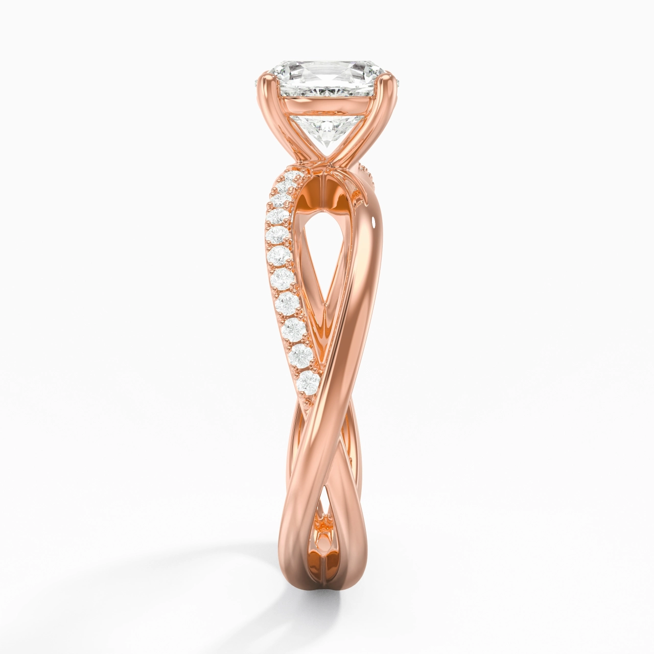 Prong Engagement Ring 1.00ct Moissanite