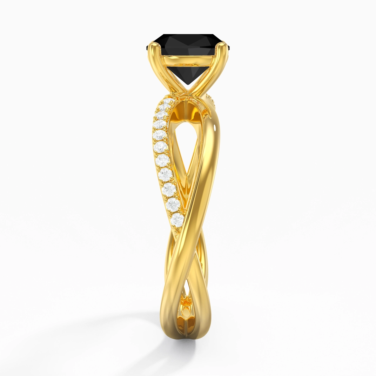 Griffe Bague de fiançailles 1.00ct Zircon cubique