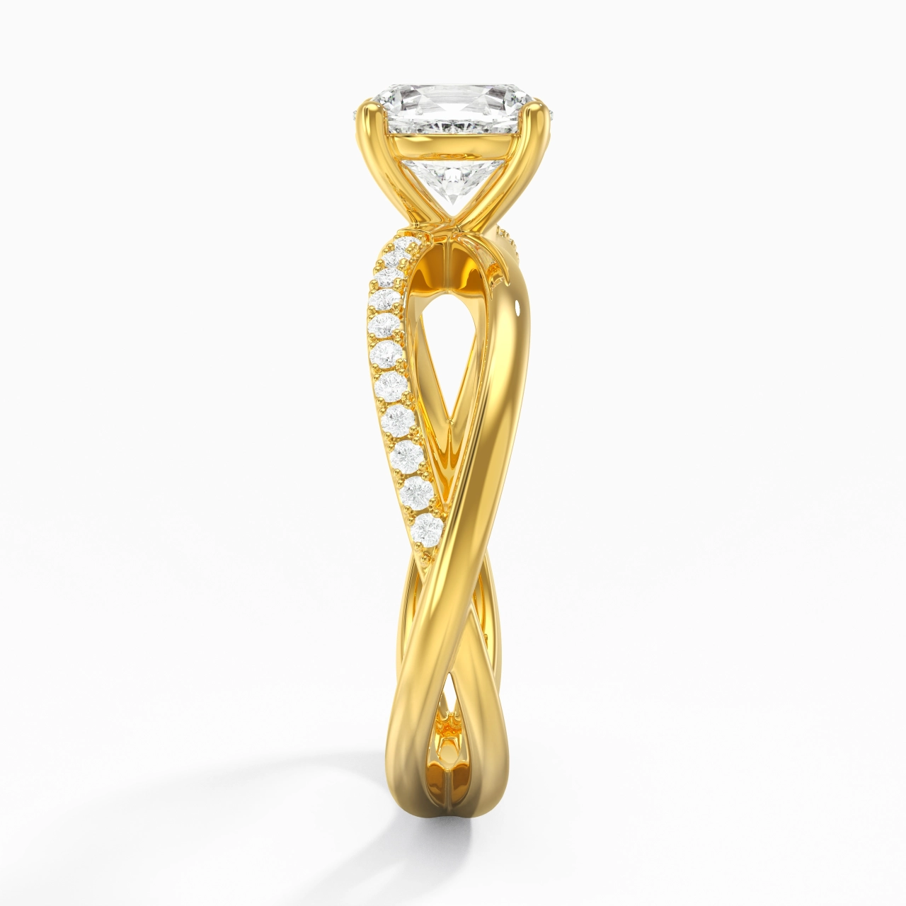 Prong Engagement Ring 1.00ct Moissanite