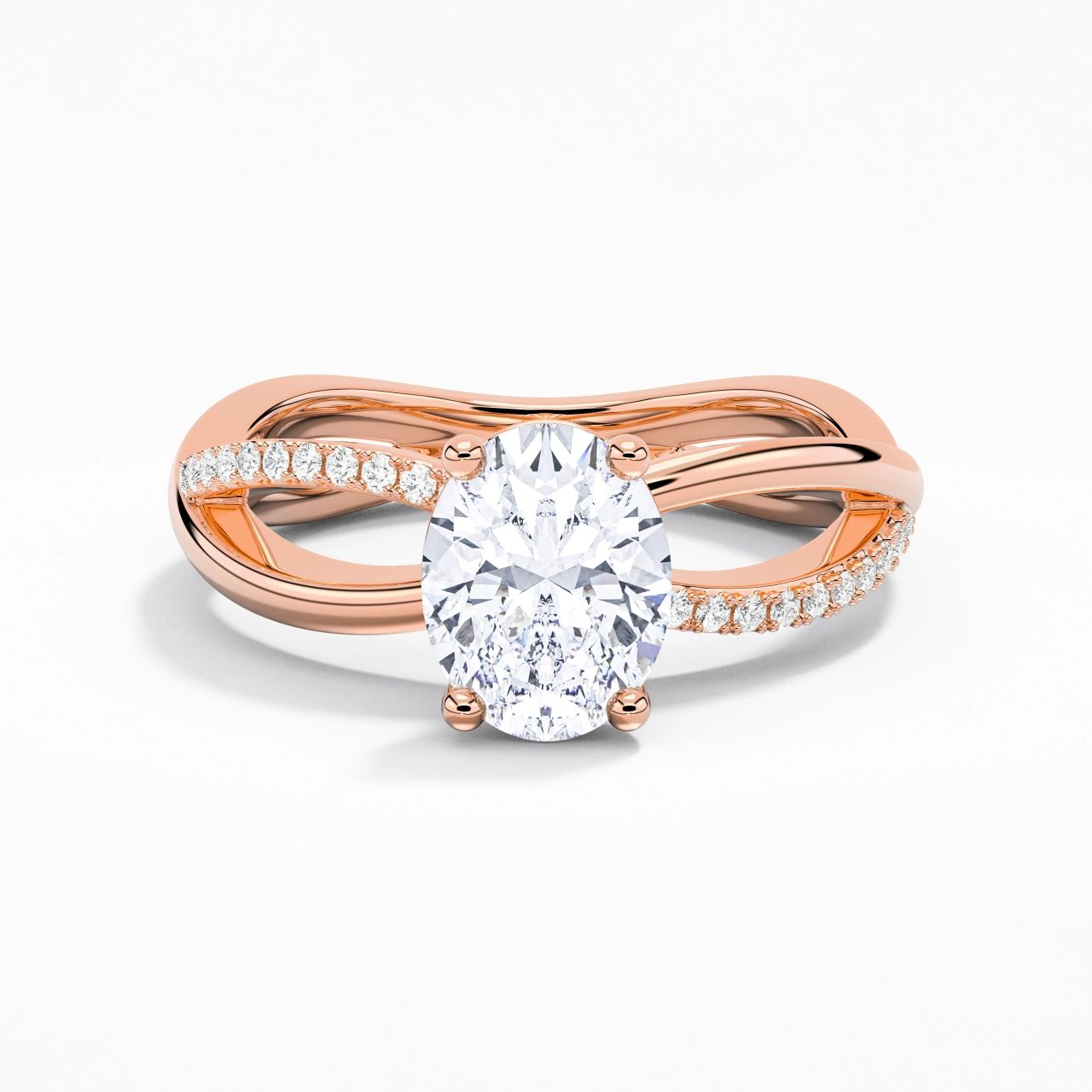 Prong Engagement Ring 2.00ct Moissanite