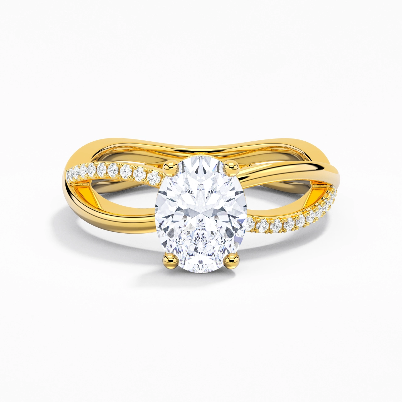 Prong Engagement Ring 2.00ct Moissanite