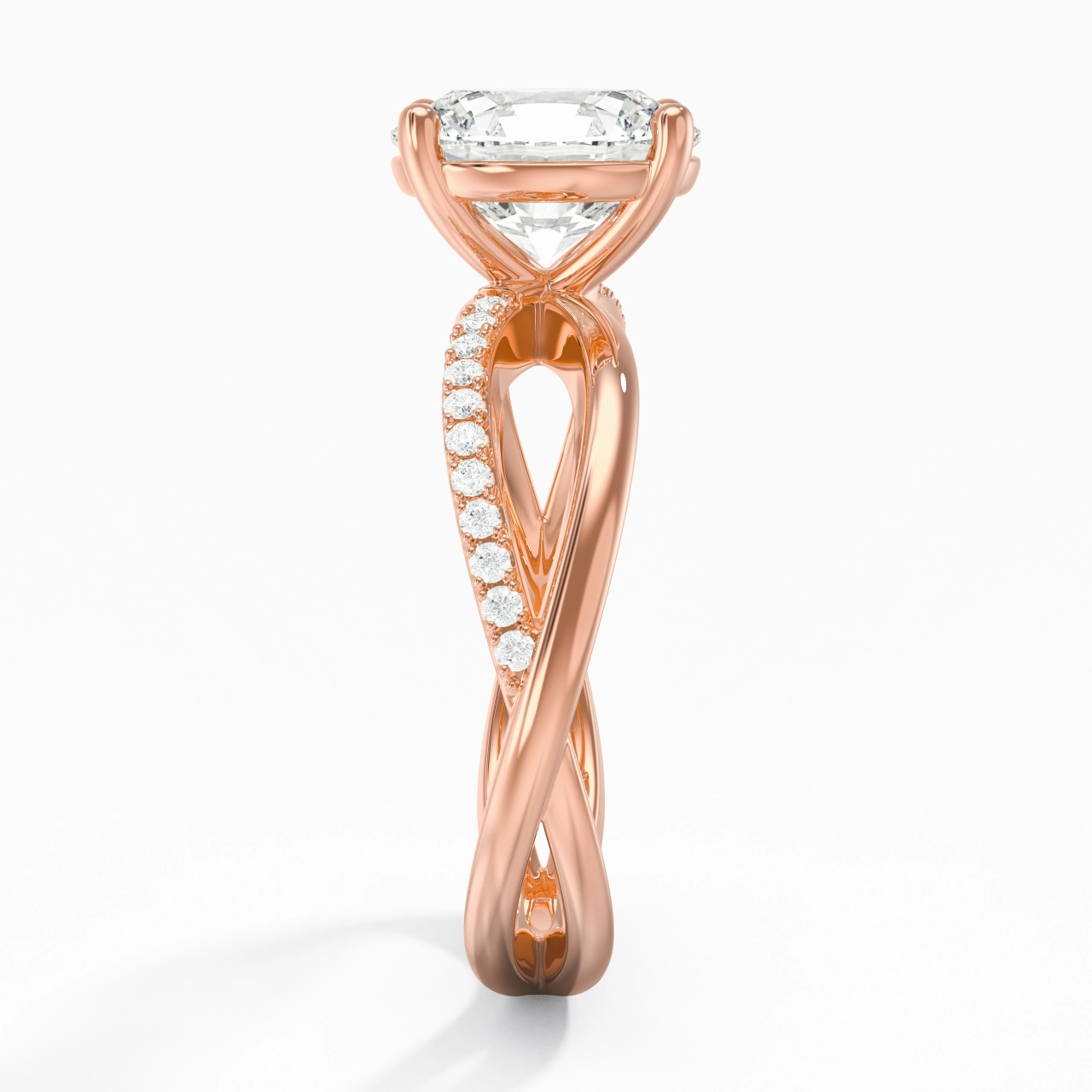 Prong Engagement Ring 2.00ct Moissanite