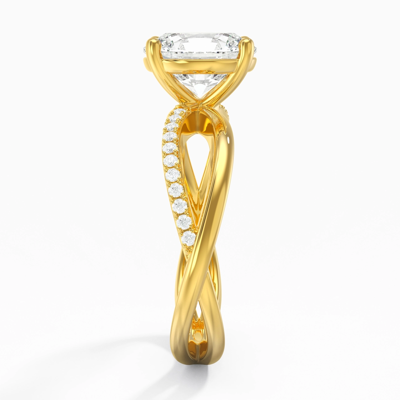 Prong Engagement Ring 2.00ct Moissanite