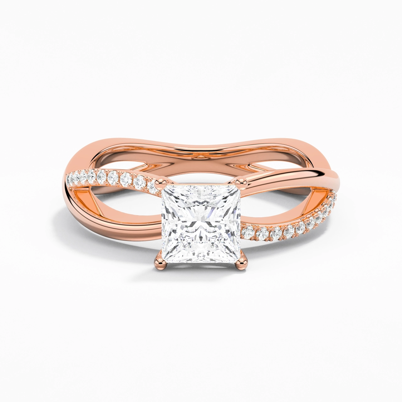 Prong Engagement Ring 1.20ct Moissanite