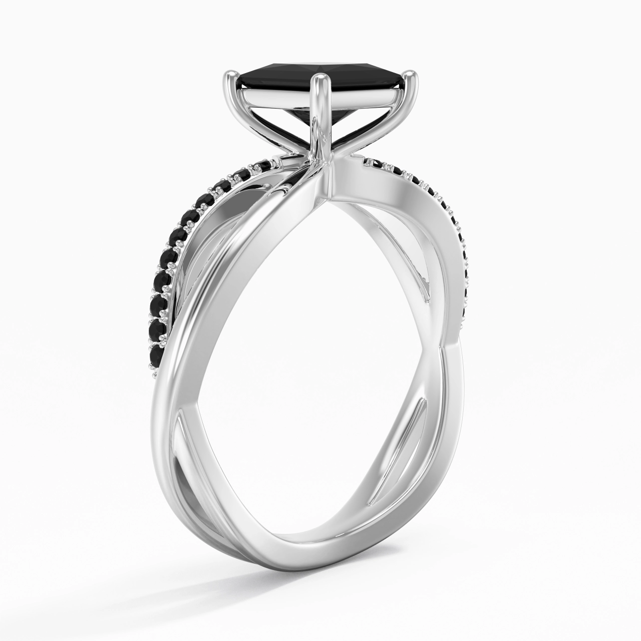 Griffe Bague de fiançailles 1.20ct Zircon cubique