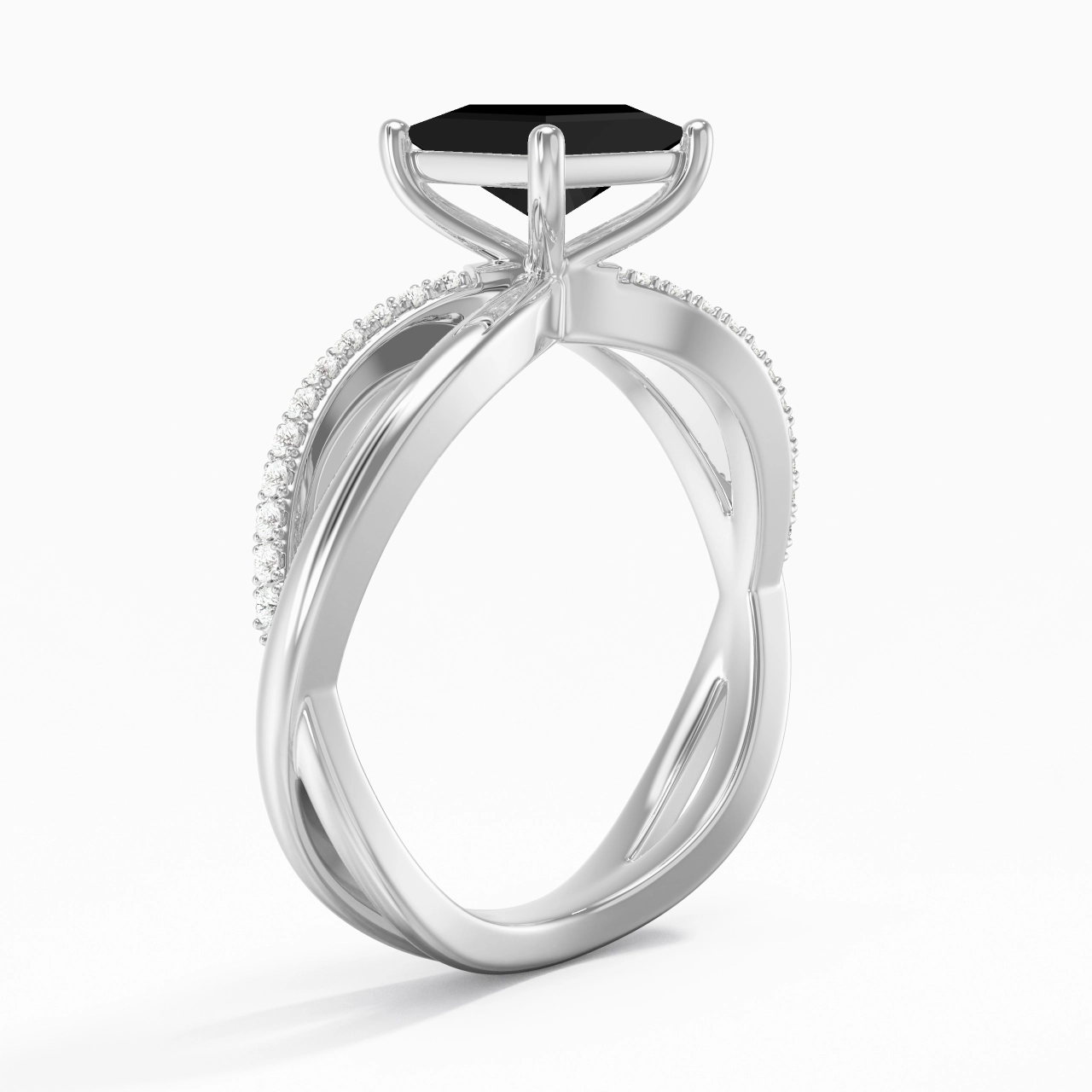 Griffe Bague de fiançailles 1.20ct Zircon cubique