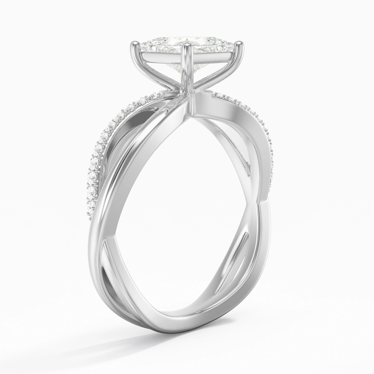 Prong Engagement Ring 1.20ct Moissanite