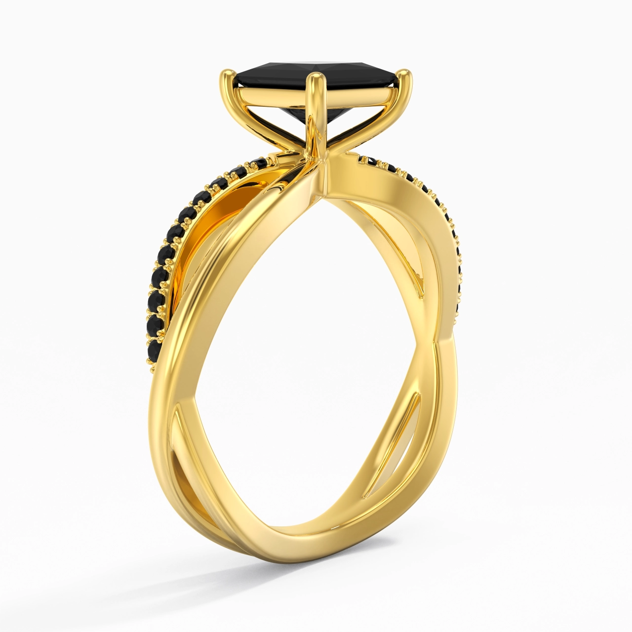 Griffe Bague de fiançailles 1.20ct Zircon cubique