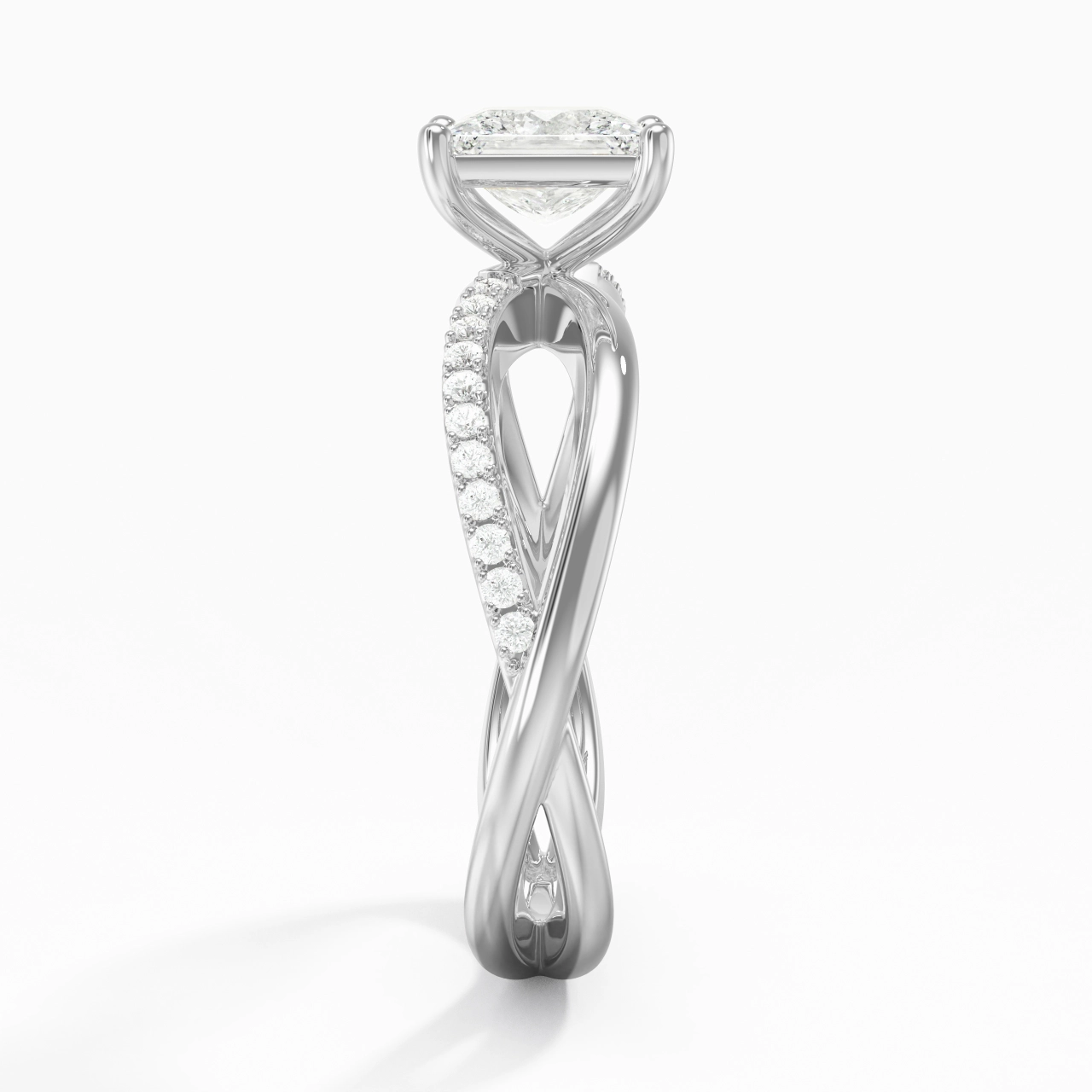 Prong Engagement Ring 1.20ct Moissanite