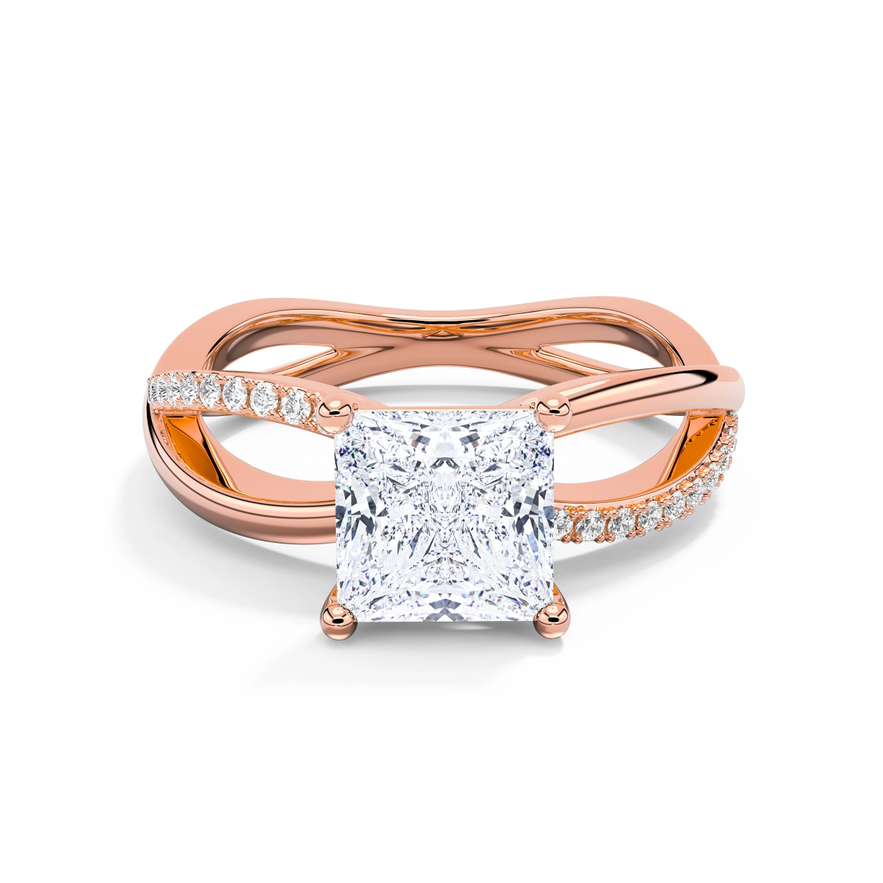 Prong Engagement Ring 1.50ct Moissanite