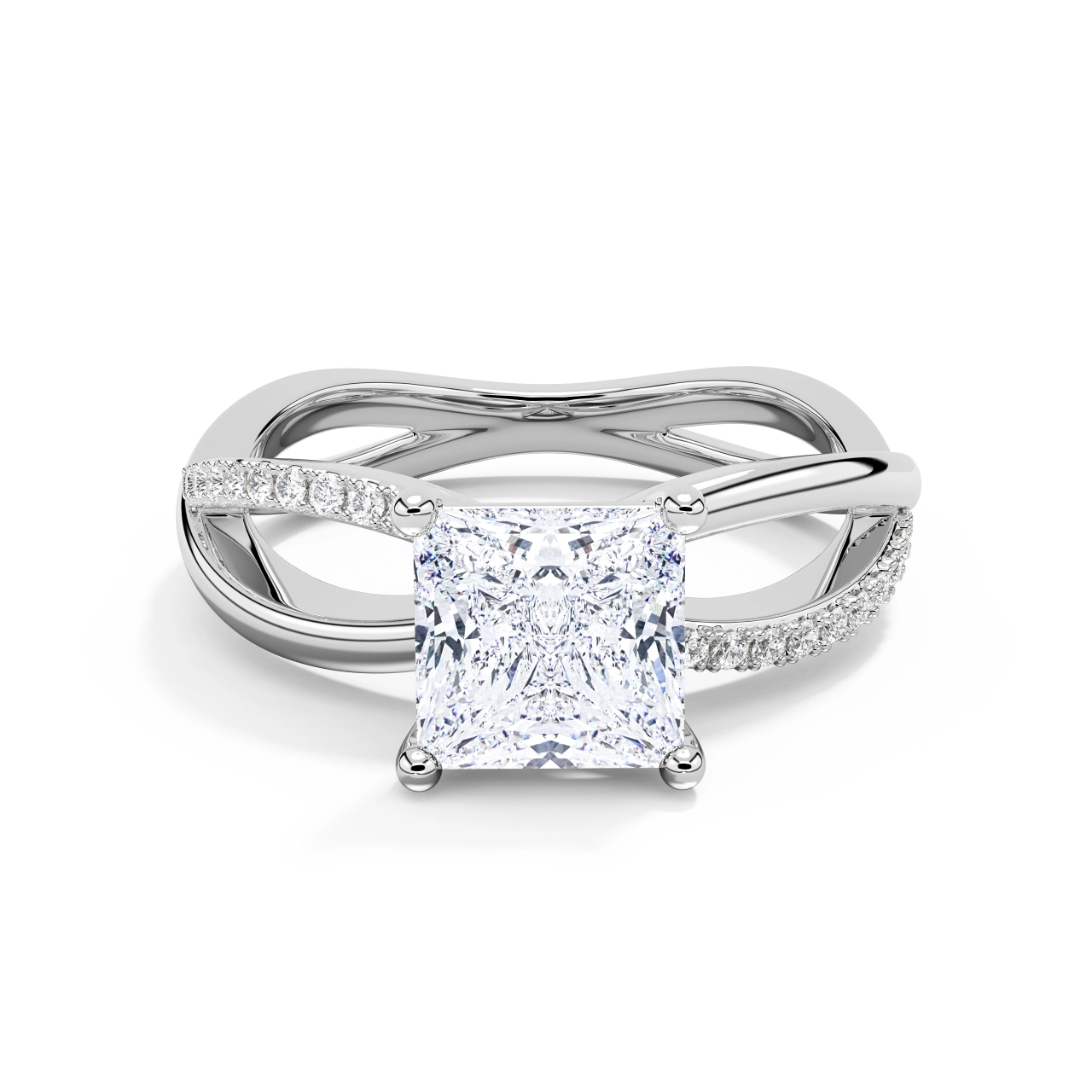 Prong Engagement Ring 1.50ct Moissanite