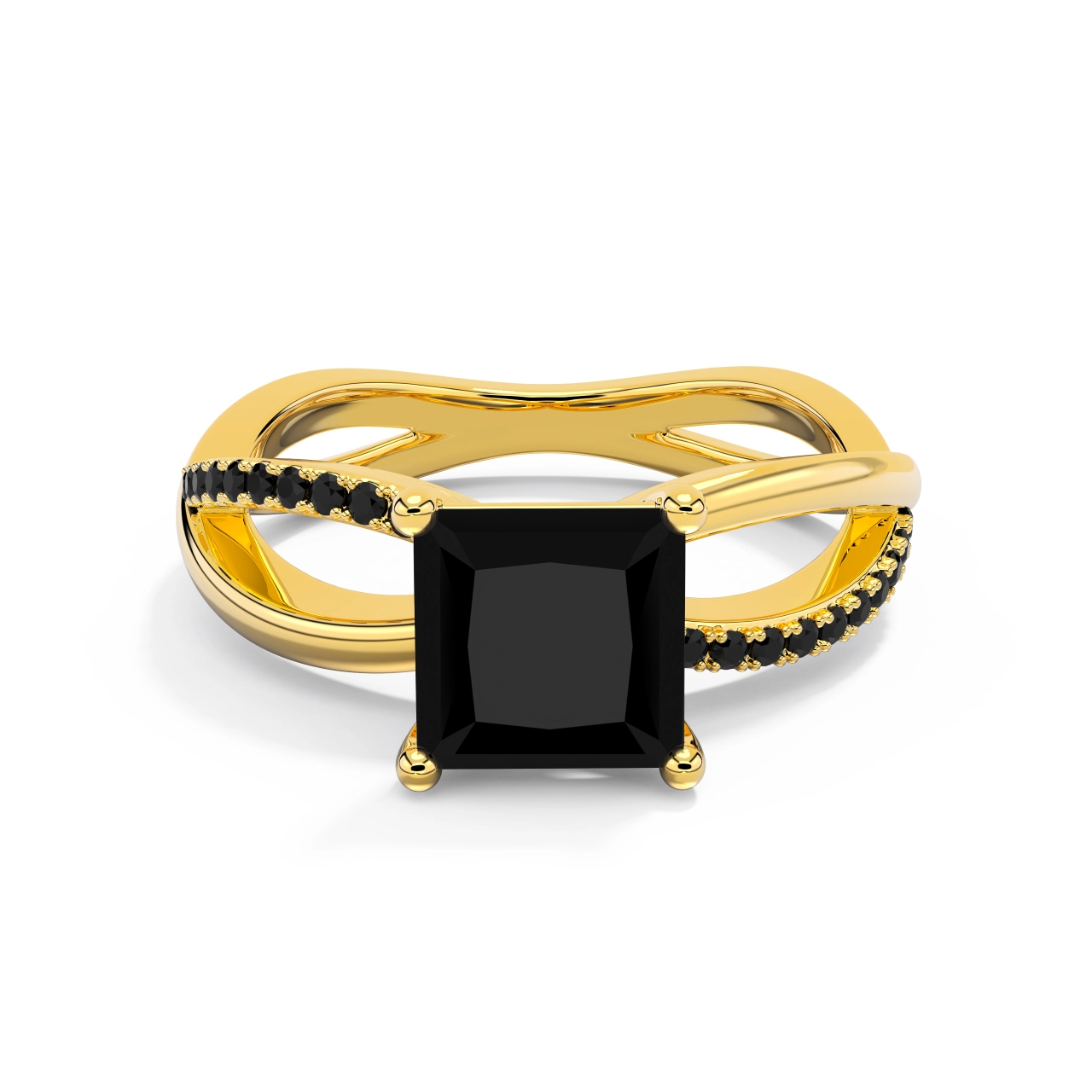 Griffe Bague de fiançailles 1.50ct Zircon cubique