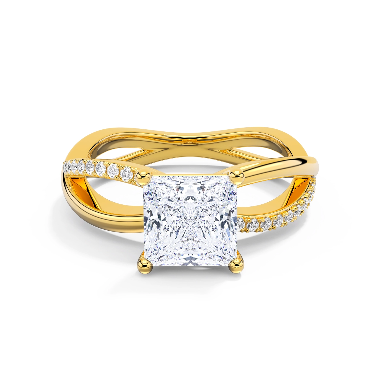 Prong Engagement Ring 1.50ct Moissanite