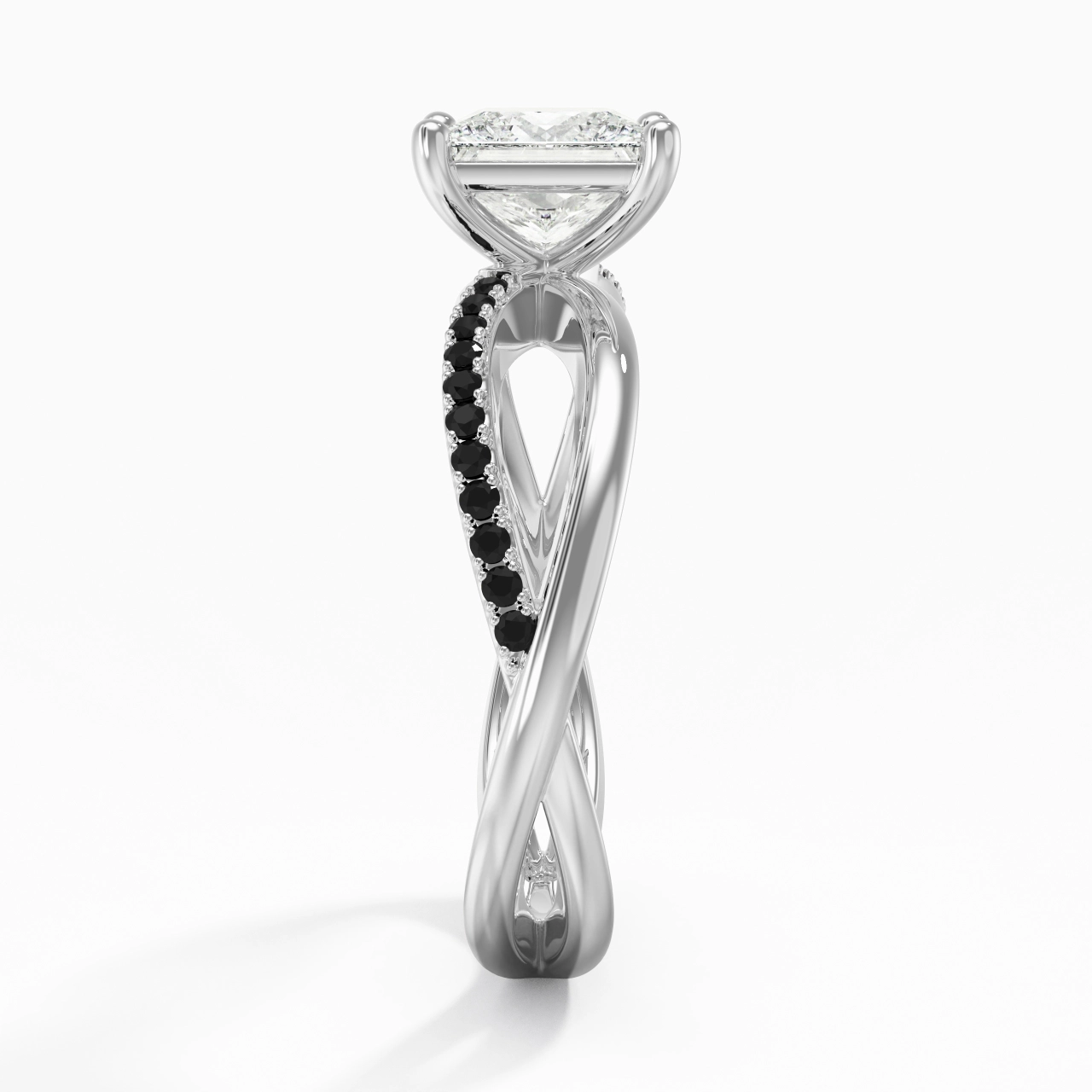 Griffe Bague de fiançailles 1.50ct Zircon cubique