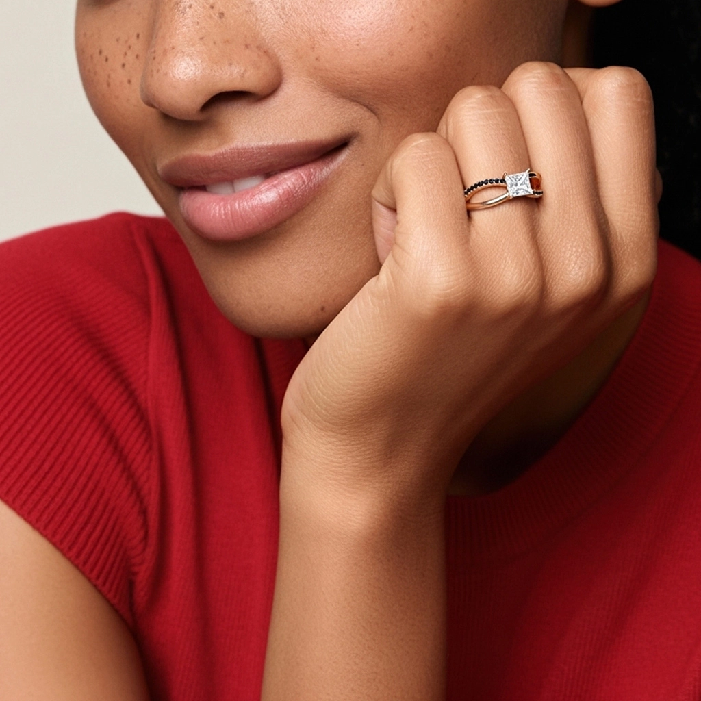 Prong Engagement Ring 1.00ct Cubic Zirconia