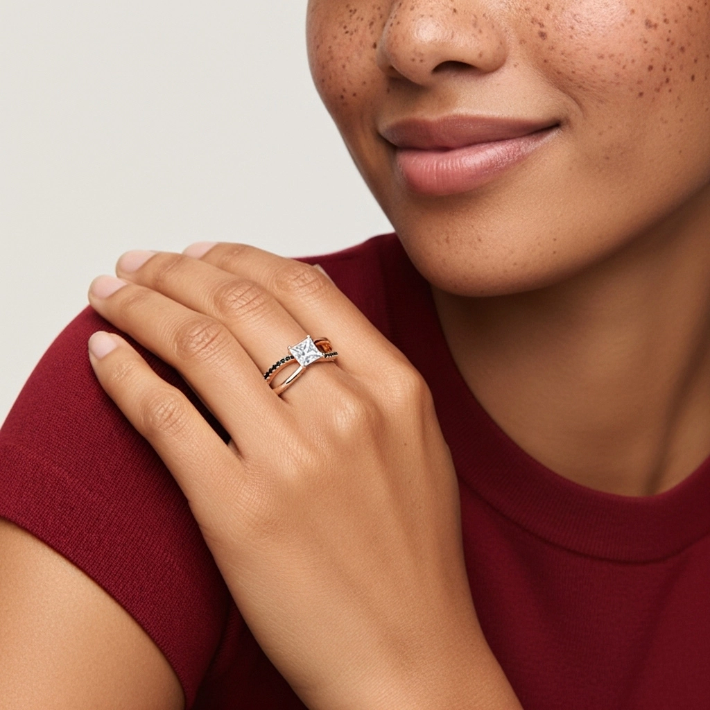 Prong Engagement Ring 1.00ct Cubic Zirconia