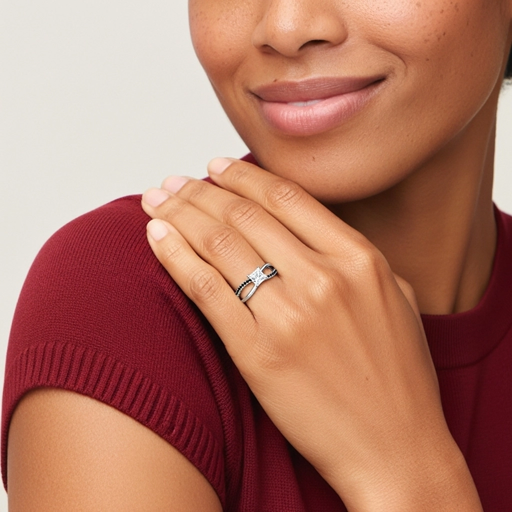 Prong Engagement Ring 1.00ct Cubic Zirconia