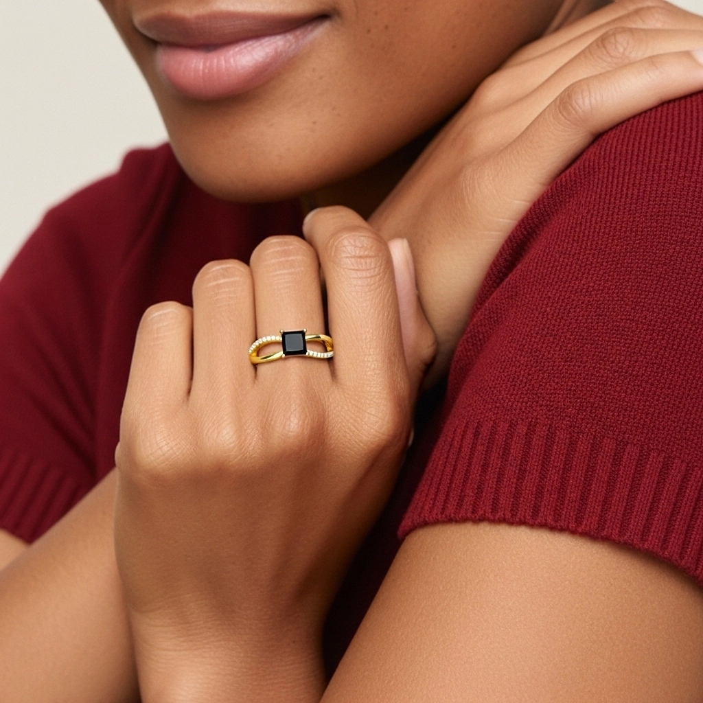 Griffe Bague de fiançailles 1.00ct Zircon cubique