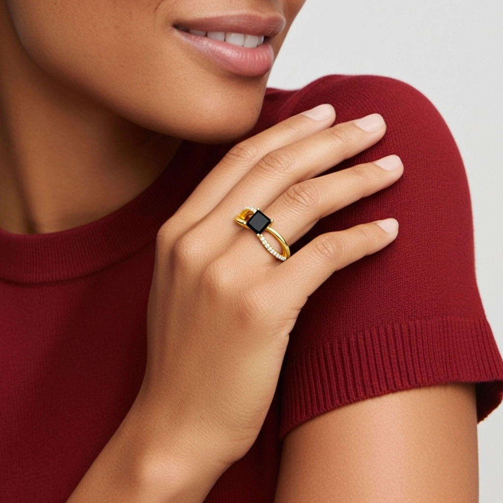 Griffe Bague de fiançailles 1.00ct Zircon cubique